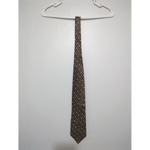 Parker Sage Mens Tie 100% Silk Geometric Circle Abstract Multicolor